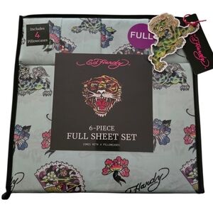 🪭 Ed Hardy Chinese Guardian 6 Piece Full Sheet Set Light Green